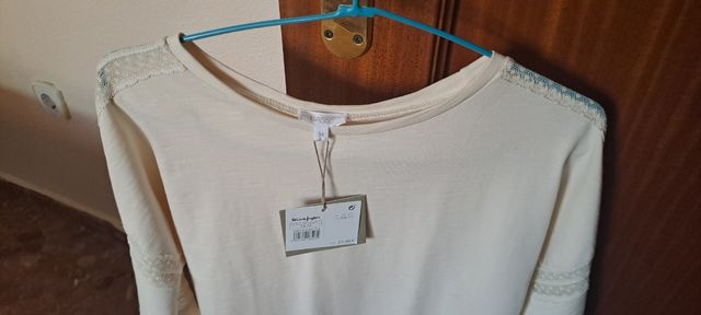 Blusa Bass10 niña beige claro J ceremonia