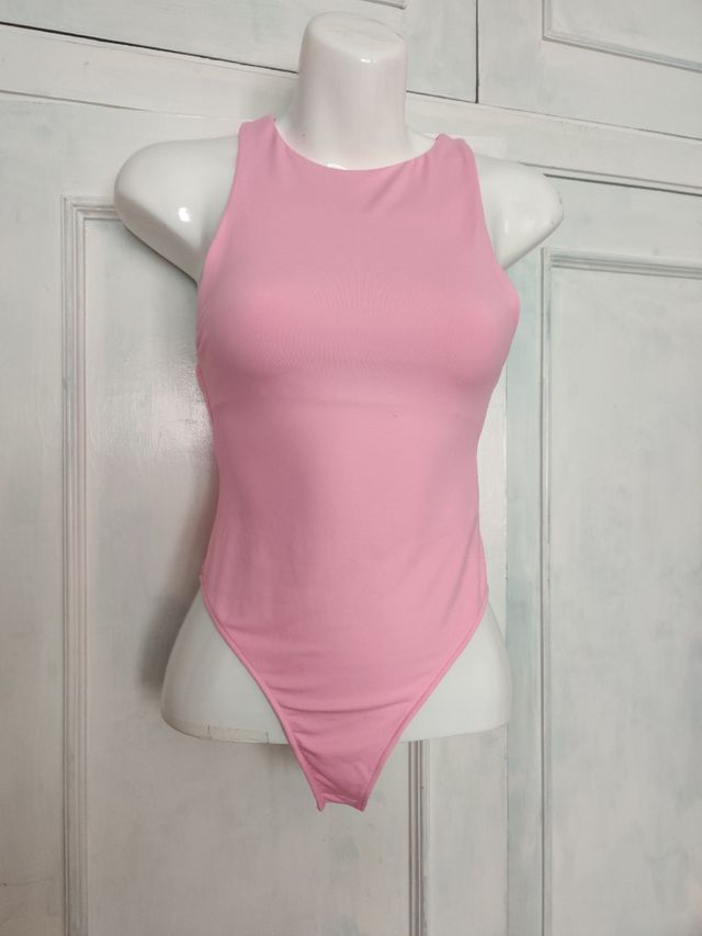 Body Zara rosa palo - sin mangas