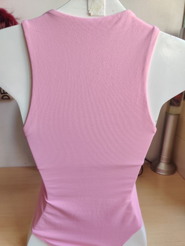 Body Zara rosa palo - sin mangas