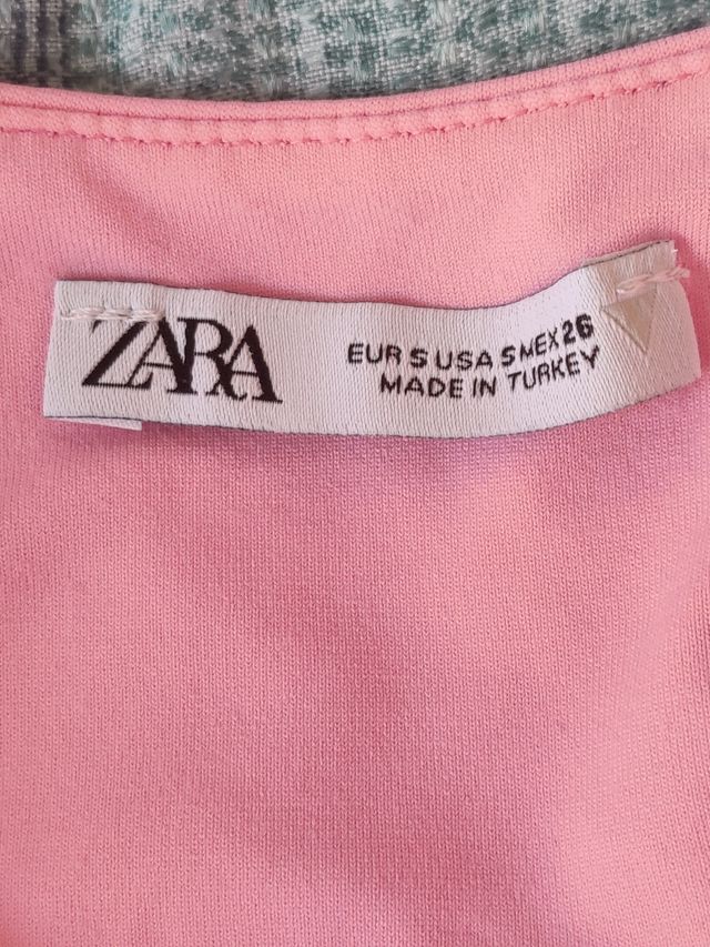 Body Zara rosa palo - sin mangas