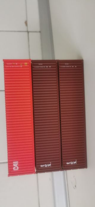 3 Contenedores 40 pies en HO, ELECTROTREN, MABAR.