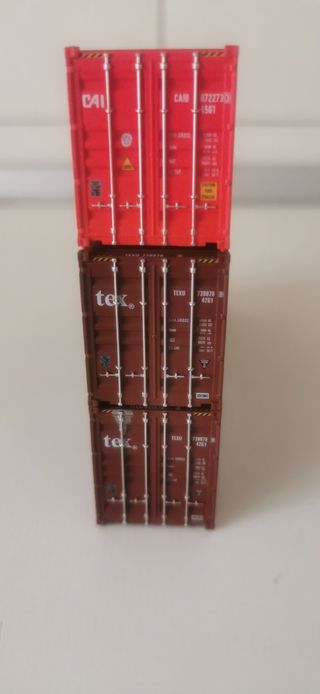 3 Contenedores 40 pies en HO, ELECTROTREN, MABAR.