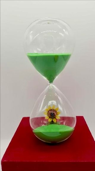 Clessidra WD Lifestyle girasole con sabbia verde