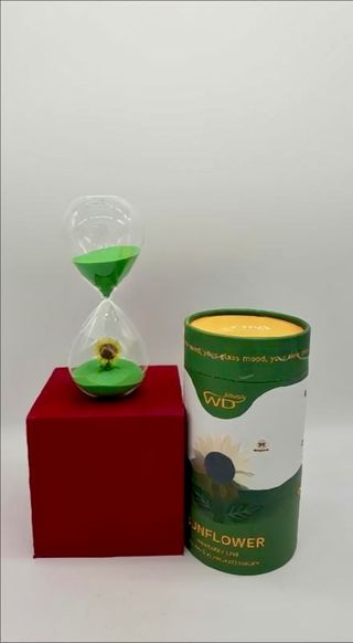 Clessidra WD Lifestyle girasole con sabbia verde