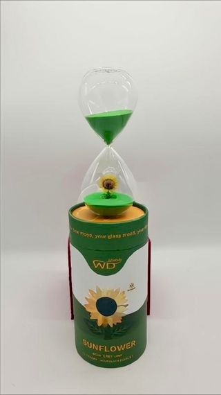 Clessidra WD Lifestyle girasole con sabbia verde