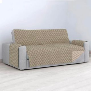 Funda sofá microfibra beige