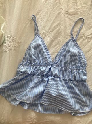 Top rayas azul blanco