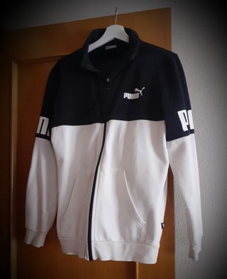 Chándal Puma blanco y negro