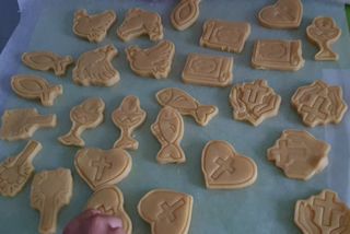 Moldes Galletas Comunión - Rosa