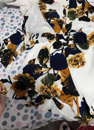 Mono estampado de flores de verano mujer