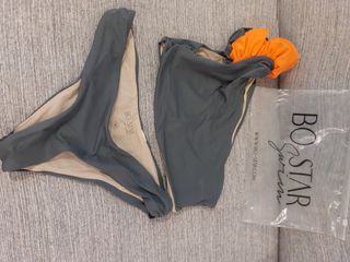 Bikini de la marca BO-STAR gris y naranja Talla M