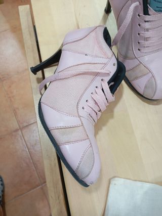 Zapatos baile FabioShoes rosa tacón 7,5cm

 