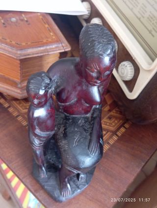 Antica scultura ebano Africa occidentale