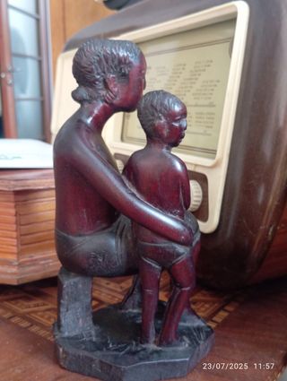 Antica scultura ebano Africa occidentale