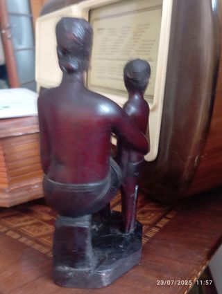 Antica scultura ebano Africa occidentale