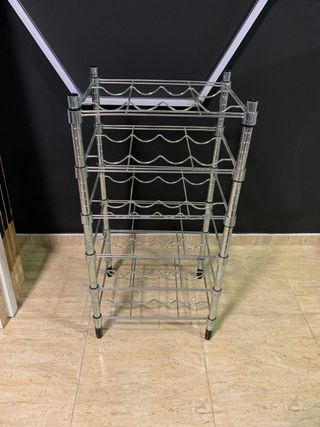 OMAR Botellero metálico 46x36x94cm