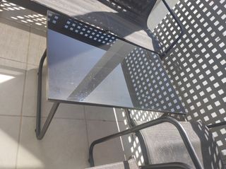Conjunto terraza exterior negro
