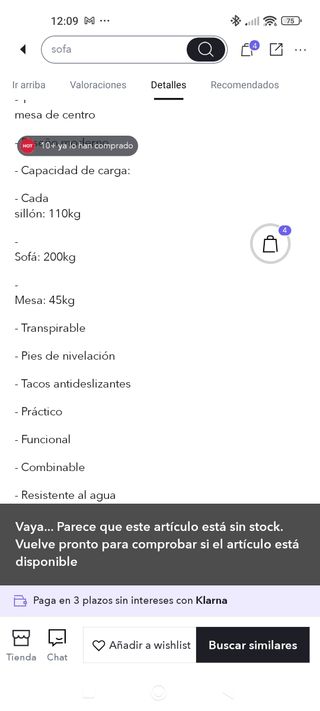 Conjunto terraza exterior negro
