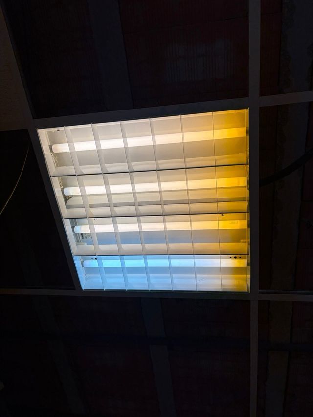 Paneles Luz techo oficina