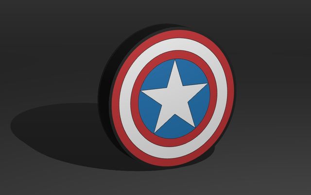 Escudo Capitán América Luminoso Light box