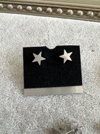 Pendientes y anillo plata