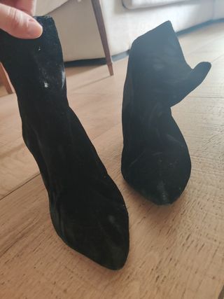 Botines Mango negros - tacón