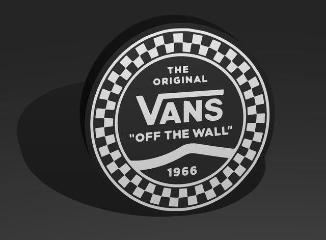Cartel Luminoso Vans estilo Retro Light box