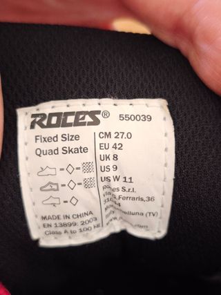 Patines Roces 4 ruedas - Talla 42