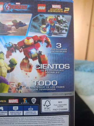 LEGO Marvel Collection PS4 y PS5  - 3 jogos