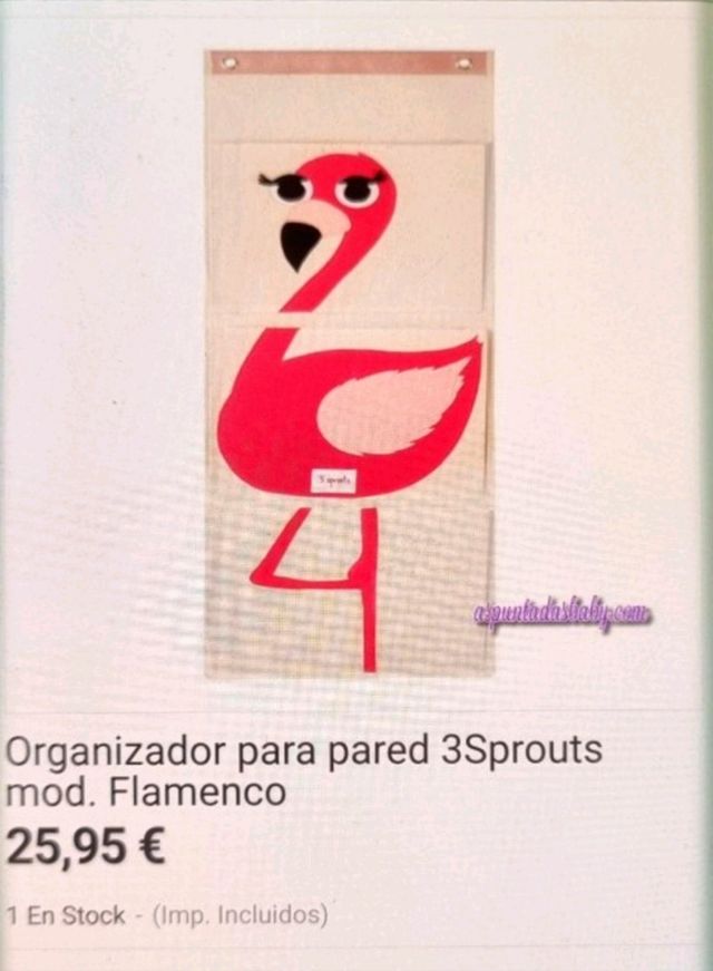 Organizador pared 3Sprouts Flamenco