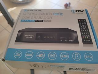 Decodificador Raypow TDT/T2 Grabador HD