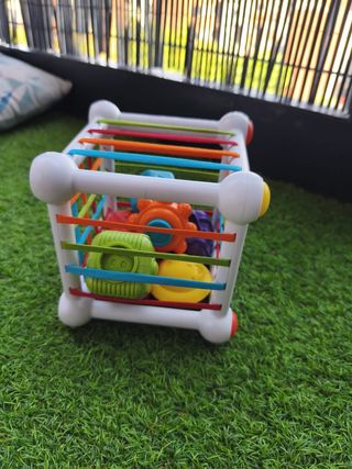 Lote juguetes bebé:perrita musical, libro..
