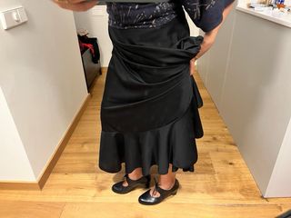 Falda Flamenca Ensayo Negra M/38