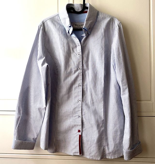 Camisa vintage rayas diplomáticas