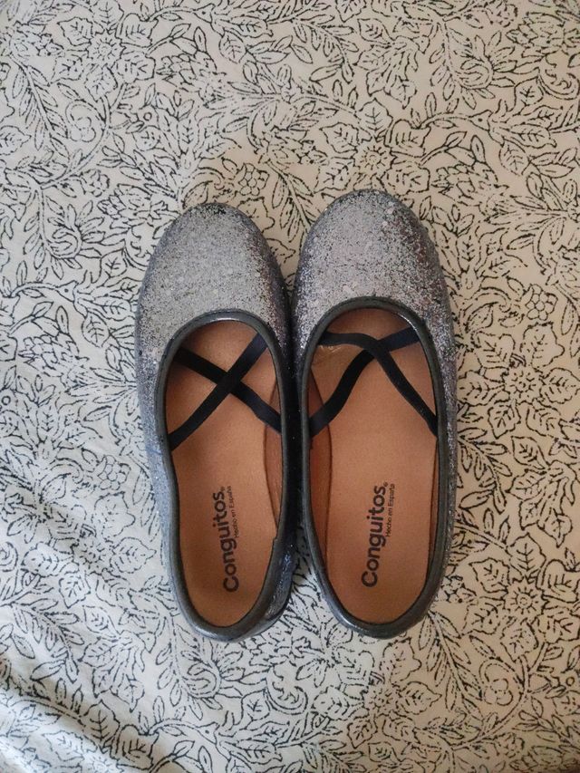 Zapatos Conguitos niña glitter talla 32 