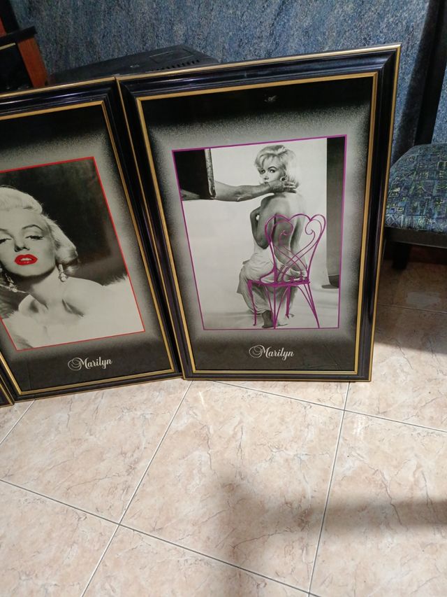 3 Cuadros Marilyn Monroe Vintage