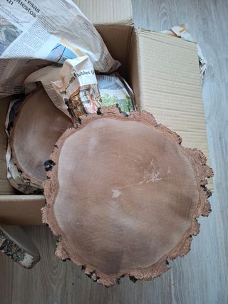 Rodajas madera - Decoración y centros de mesa