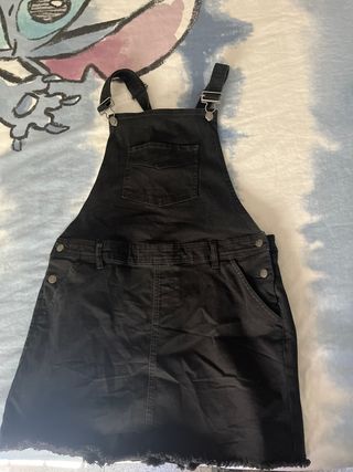 Peto vaquero negro - Vestido