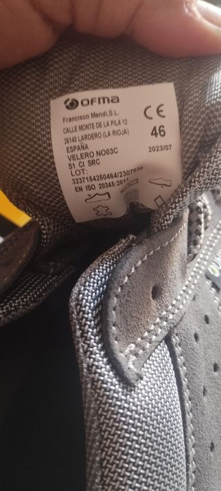 Zapatos seguridad Ofma Velero 46