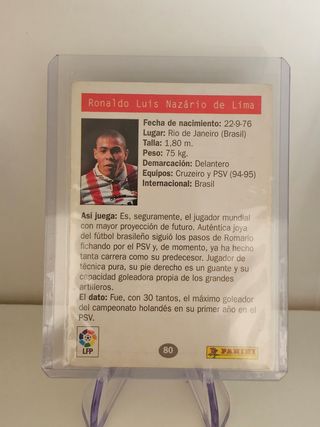 Cromo Ronaldo Nazario PSV rookie
