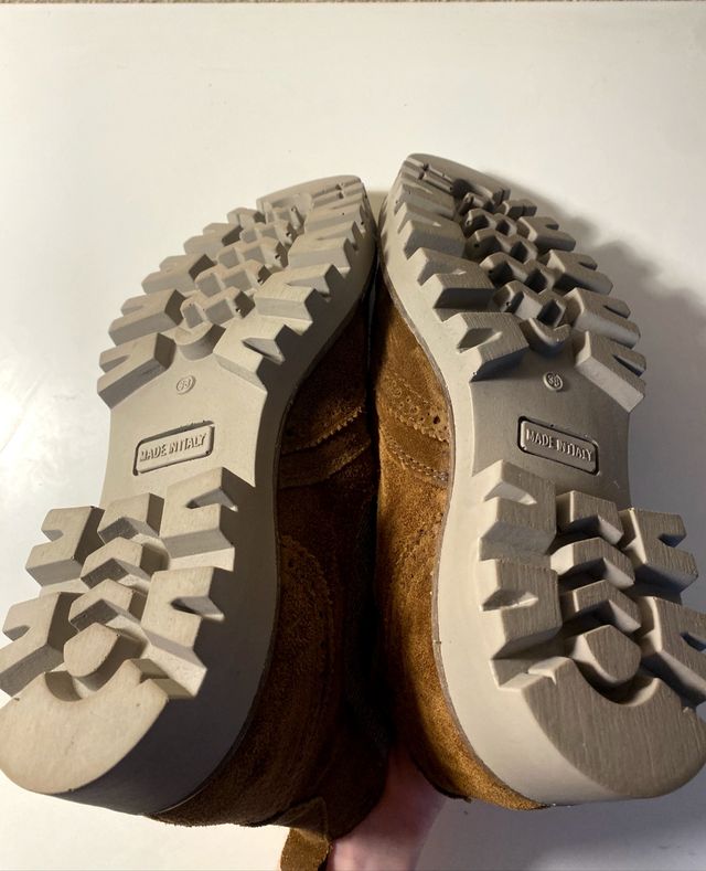 Botines Cowboy Marrón Piel