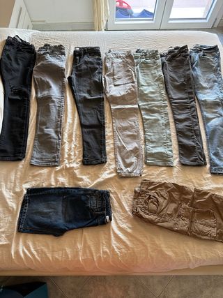7 pantaloni bimbo + 2 corti (12 anni)