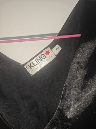 Vestido Kling rayas blanco-negro T-S