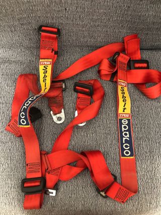 Cinturon Sparco Sabelt - Rojo