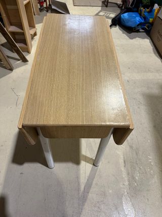 Mesa plegable cocina - madera y metal