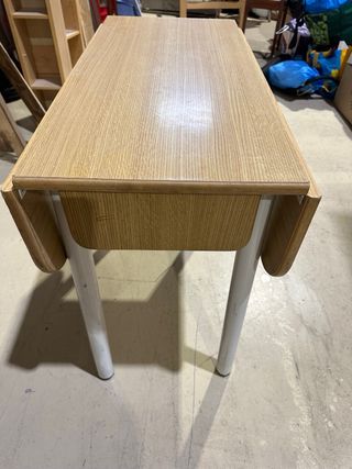 Mesa plegable cocina - madera y metal