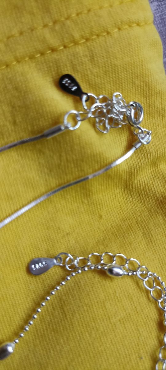 2 Collares Plata Minimalistas