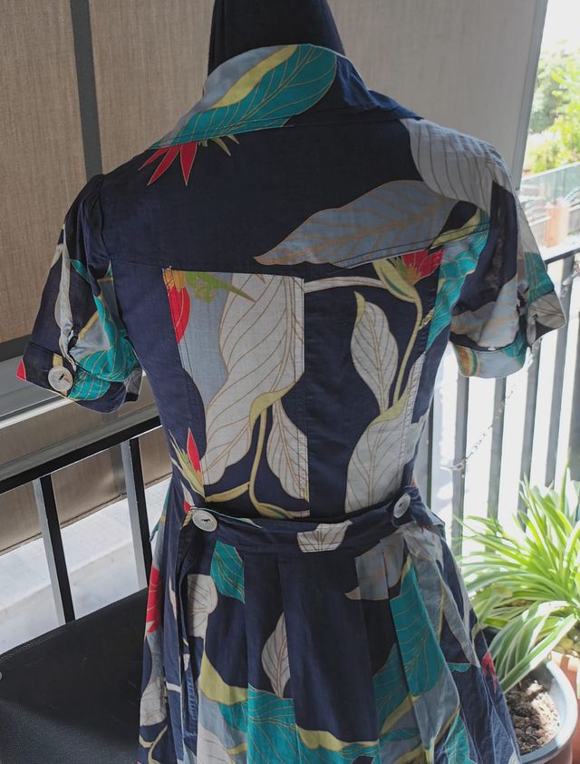 Vestido camisero estampado