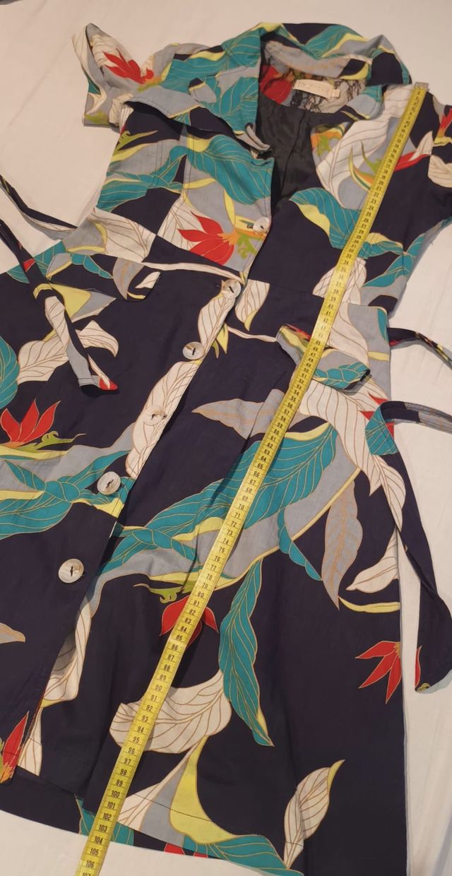 Vestido camisero estampado