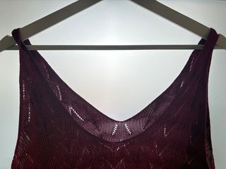 Top fucsia de verano tejido